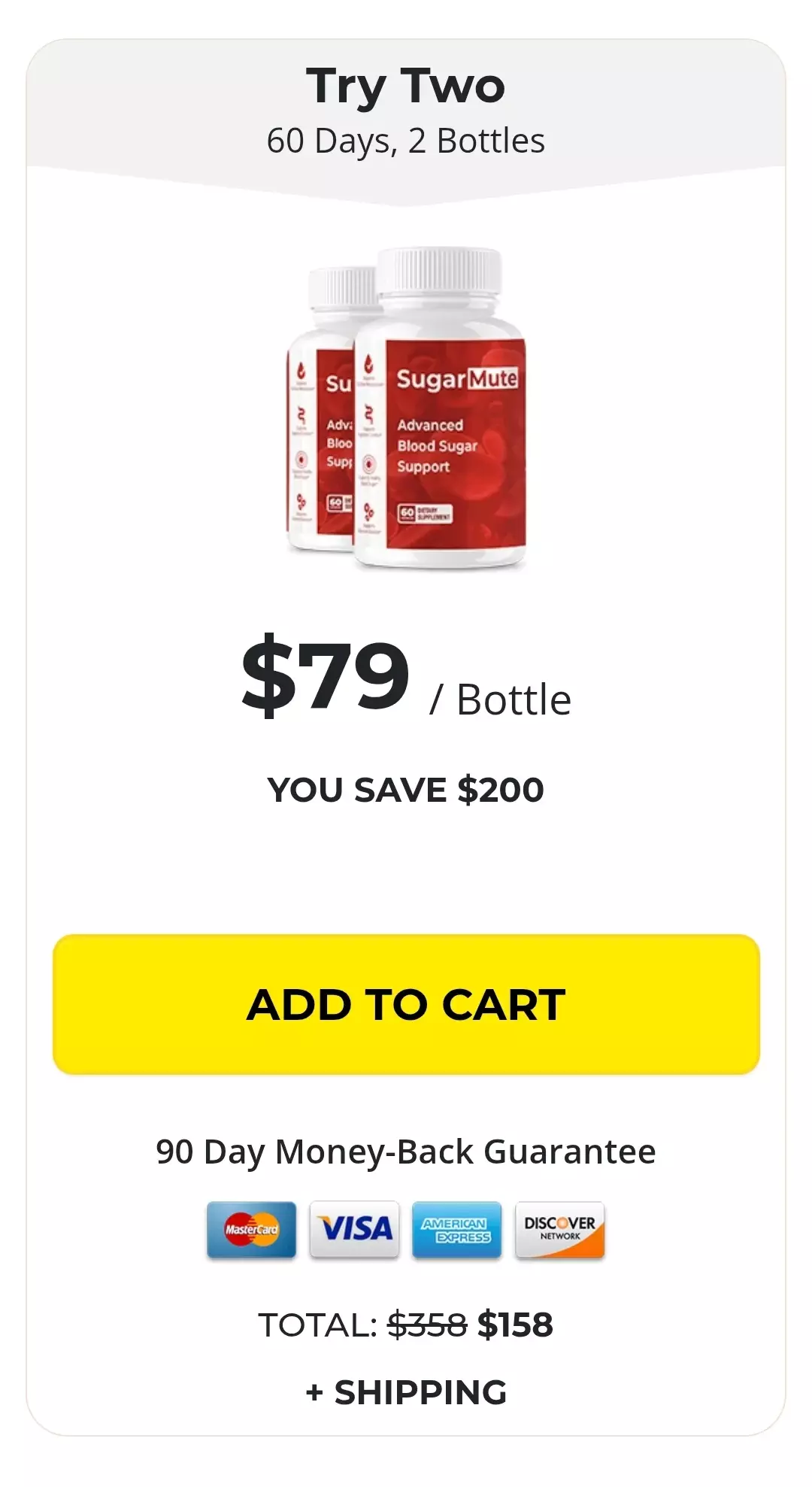SugarMute™ 2 bottles pricing